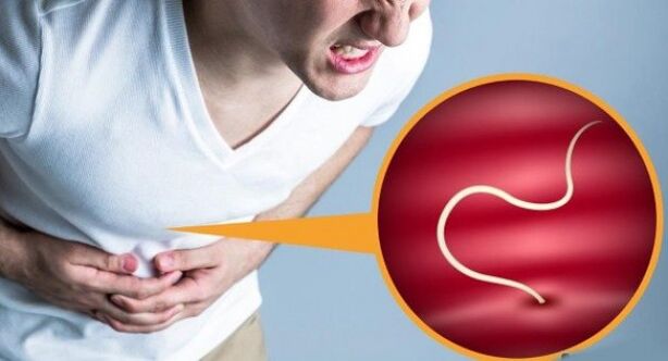 parasitoen ondorioz sabeleko mina